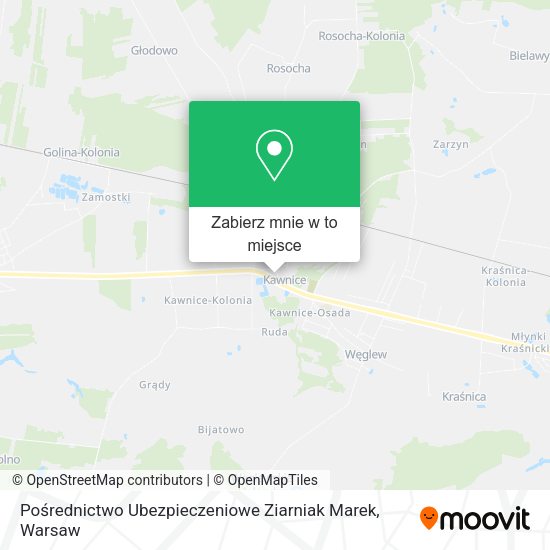 Mapa Pośrednictwo Ubezpieczeniowe Ziarniak Marek