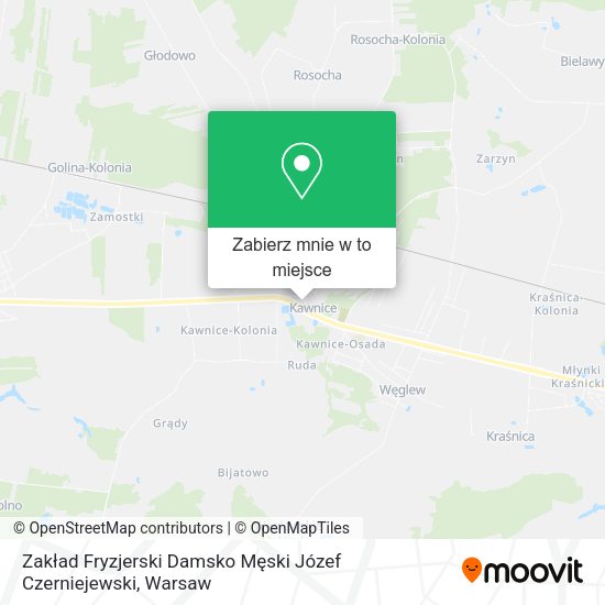 Mapa Zakład Fryzjerski Damsko Męski Józef Czerniejewski