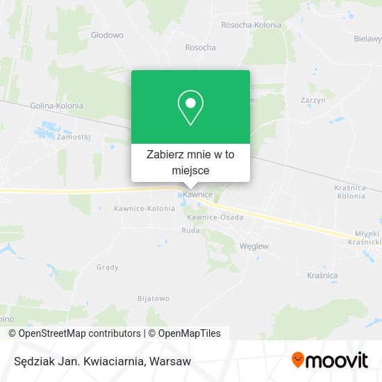 Mapa Sędziak Jan. Kwiaciarnia