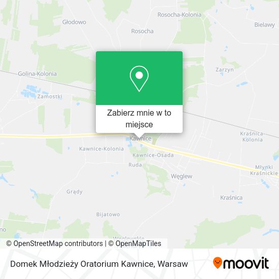 Mapa Domek Młodzieży Oratorium Kawnice