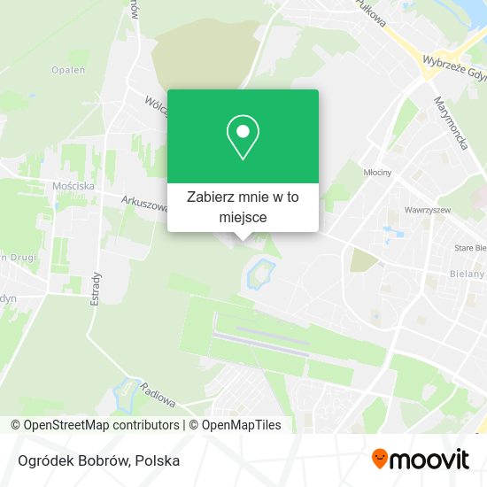 Mapa Ogródek Bobrów