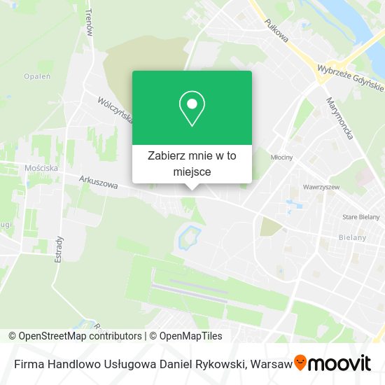 Mapa Firma Handlowo Usługowa Daniel Rykowski