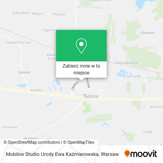 Mapa Mobilne Studio Urody Ewa Kaźmierowska