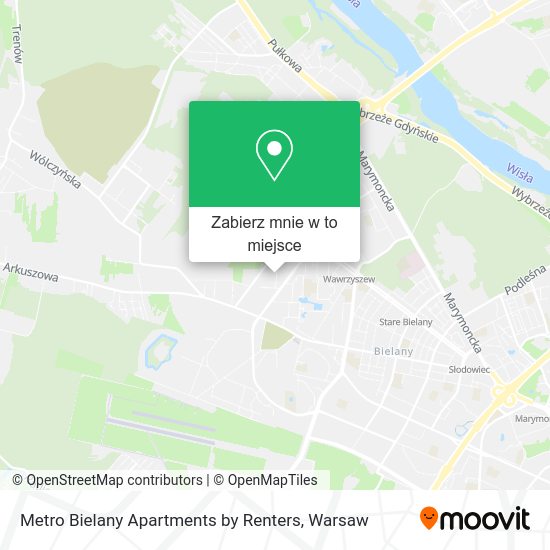 Mapa Metro Bielany Apartments by Renters