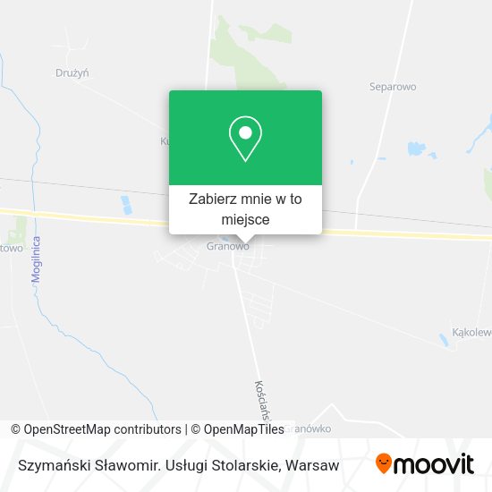 Mapa Szymański Sławomir. Usługi Stolarskie