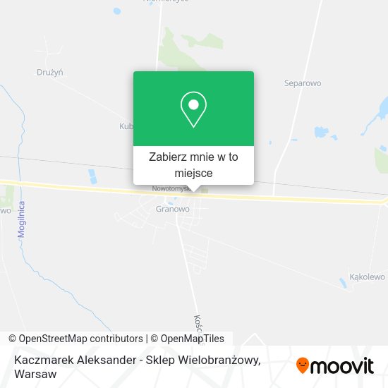 Mapa Kaczmarek Aleksander - Sklep Wielobranżowy