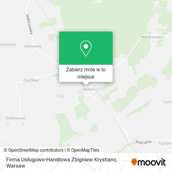 Mapa Firma Usługowo-Handlowa Zbigniew Krystianc