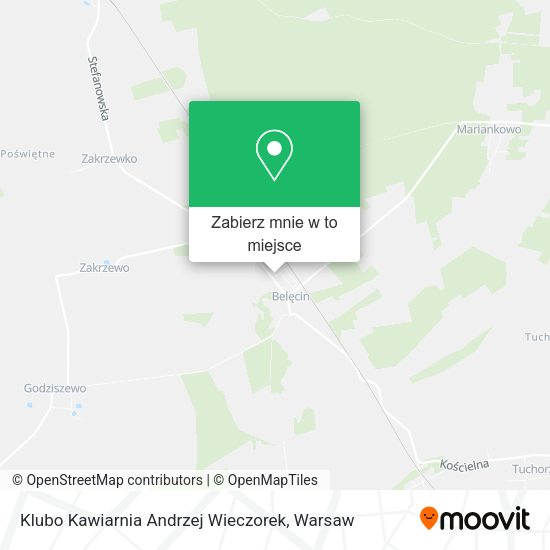 Mapa Klubo Kawiarnia Andrzej Wieczorek