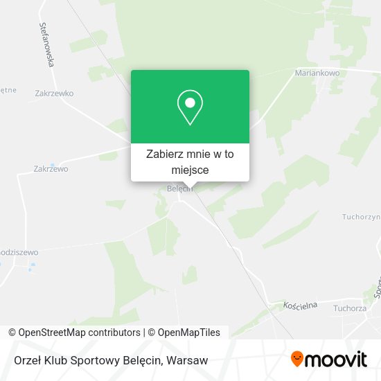 Mapa Orzeł Klub Sportowy Belęcin