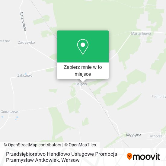 Mapa Przedsiębiorstwo Handlowo Usługowe Promocja Przemysław Antkowiak