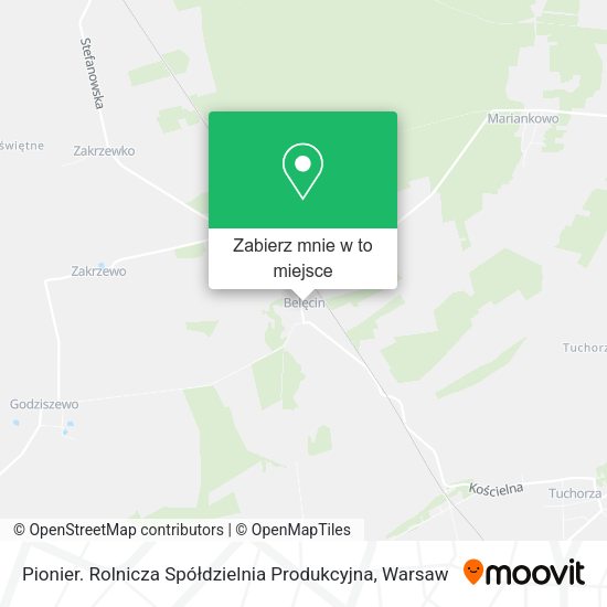 Mapa Pionier. Rolnicza Spółdzielnia Produkcyjna