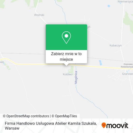 Mapa Firma Handlowo Usługowa Atelier Kamila Szukała