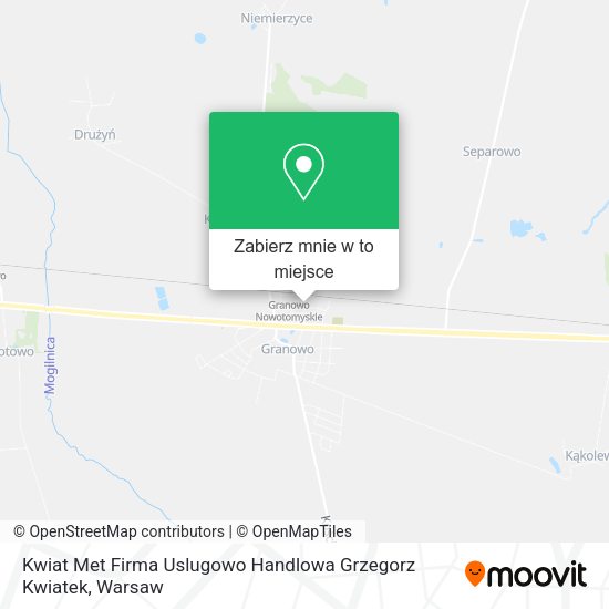 Mapa Kwiat Met Firma Uslugowo Handlowa Grzegorz Kwiatek