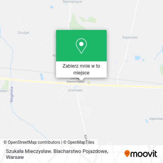 Mapa Szukała Mieczysław. Blacharstwo Pojazdowe