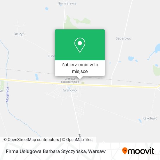 Mapa Firma Usługowa Barbara Styczyńska