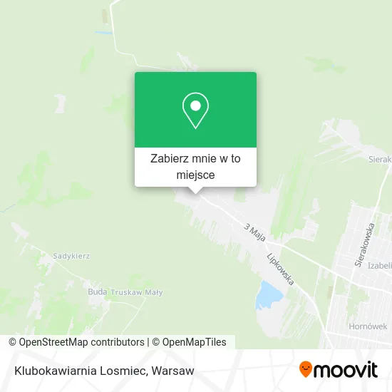 Mapa Klubokawiarnia Losmiec