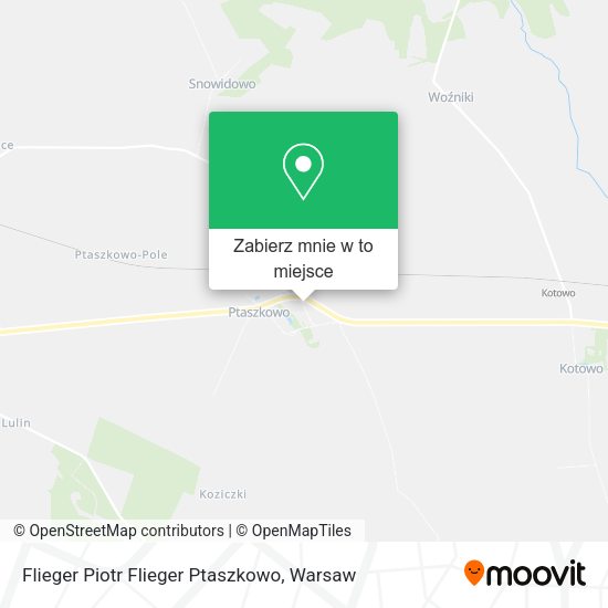 Mapa Flieger Piotr Flieger Ptaszkowo