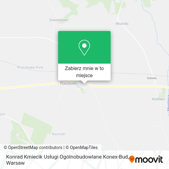 Mapa Konrad Kmiecik Usługi Ogólnobudowlane Konex-Bud