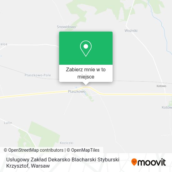 Mapa Usługowy Zakład Dekarsko Blacharski Styburski Krzysztof