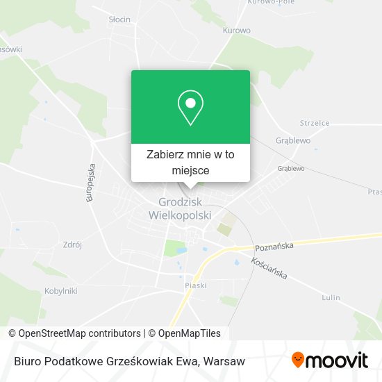 Mapa Biuro Podatkowe Grześkowiak Ewa