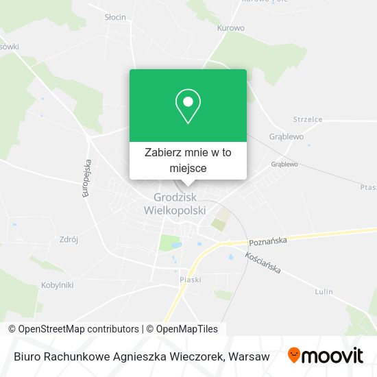 Mapa Biuro Rachunkowe Agnieszka Wieczorek