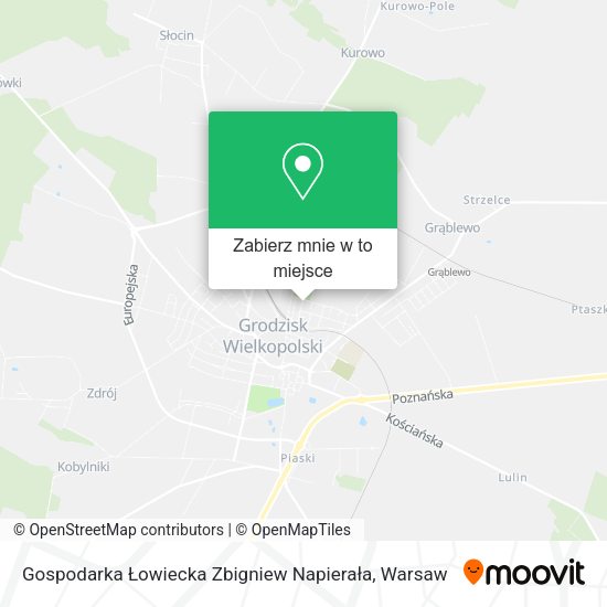 Mapa Gospodarka Łowiecka Zbigniew Napierała