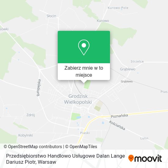 Mapa Przedsiębiorstwo Handlowo Usługowe Dalan Lange Dariusz Piotr