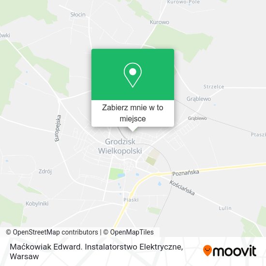 Mapa Maćkowiak Edward. Instalatorstwo Elektryczne