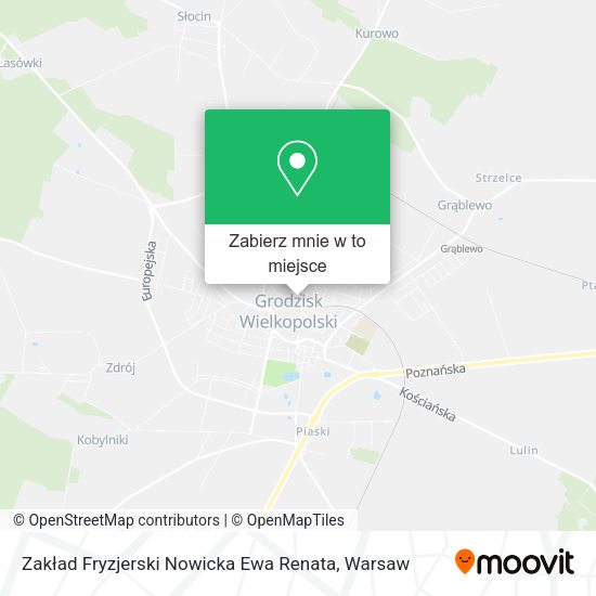 Mapa Zakład Fryzjerski Nowicka Ewa Renata