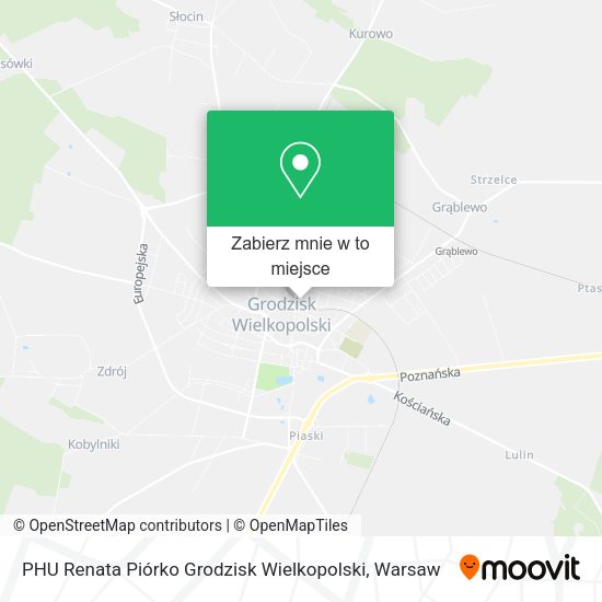 Mapa PHU Renata Piórko Grodzisk Wielkopolski