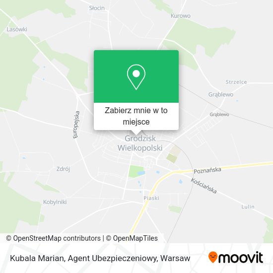 Mapa Kubala Marian, Agent Ubezpieczeniowy