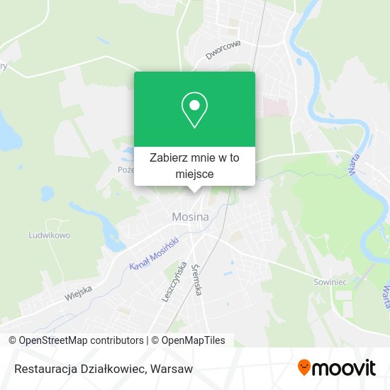 Mapa Restauracja Działkowiec