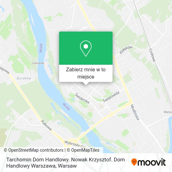 Mapa Tarchomin Dom Handlowy. Nowak Krzysztof. Dom Handlowy Warszawa