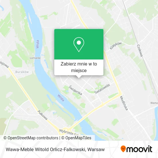 Mapa Wawa-Meble Witold Orlicz-Falkowski
