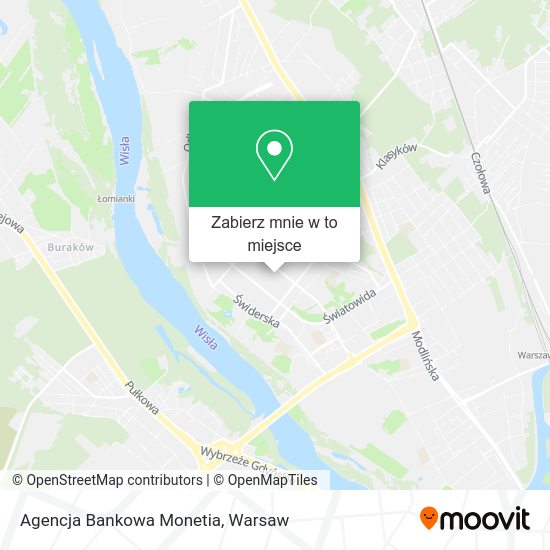 Mapa Agencja Bankowa Monetia