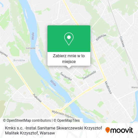 Mapa Kmks s.c. -Instal.Sanitarne Skwarczewski Krzysztof Malitek Krzysztof