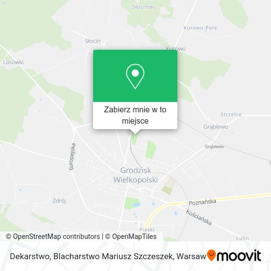 Mapa Dekarstwo, Blacharstwo Mariusz Szczeszek