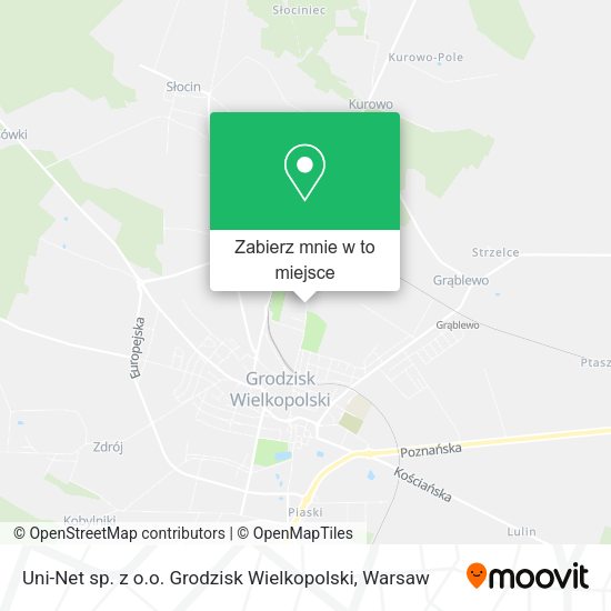 Mapa Uni-Net sp. z o.o. Grodzisk Wielkopolski