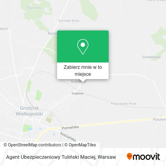 Mapa Agent Ubezpieczeniowy Tuliński Maciej