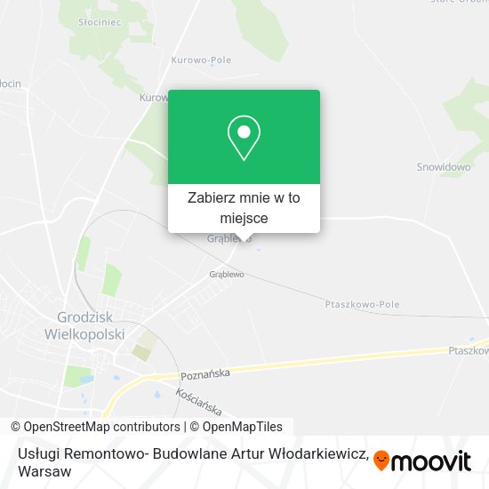 Mapa Usługi Remontowo- Budowlane Artur Włodarkiewicz