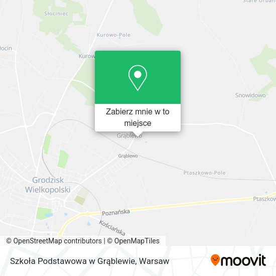 Mapa Szkoła Podstawowa w Grąblewie