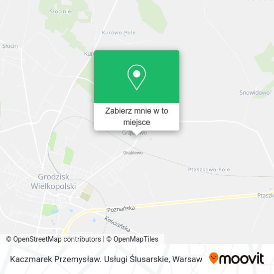 Mapa Kaczmarek Przemysław. Usługi Ślusarskie