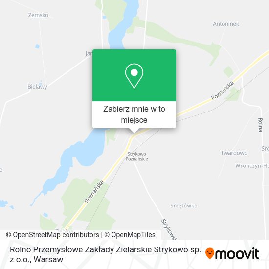 Mapa Rolno Przemysłowe Zakłady Zielarskie Strykowo sp. z o.o.