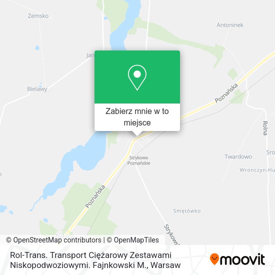 Mapa Rol-Trans. Transport Ciężarowy Zestawami Niskopodwoziowymi. Fajnkowski M.