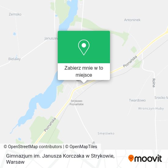 Mapa Gimnazjum im. Janusza Korczaka w Strykowie