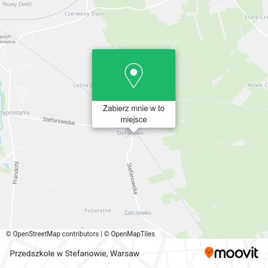 Mapa Przedszkole w Stefanowie