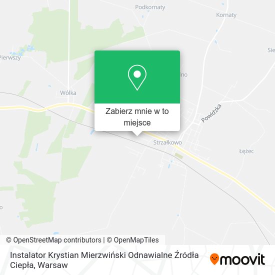 Mapa Instalator Krystian Mierzwiński Odnawialne Źródła Ciepła