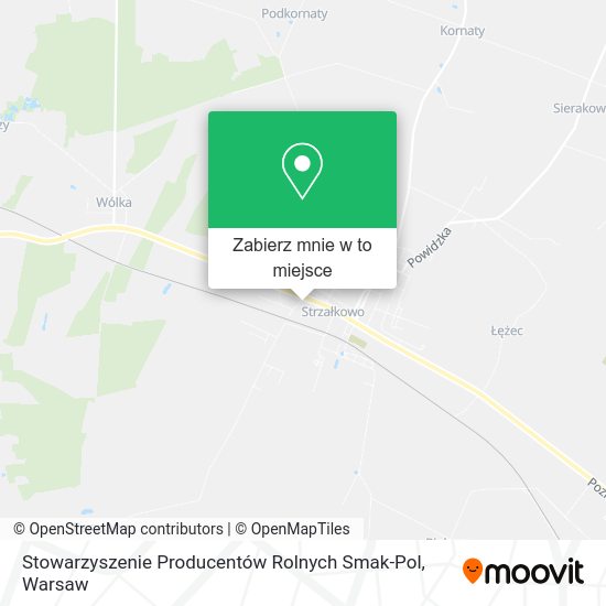 Mapa Stowarzyszenie Producentów Rolnych Smak-Pol