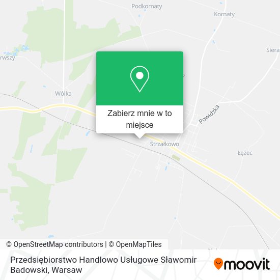 Mapa Przedsiębiorstwo Handlowo Usługowe Sławomir Badowski