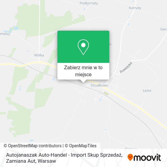 Mapa Autojanaszak Auto-Handel - Import Skup Sprzedaż, Zamiana Aut